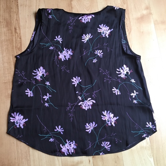 Floral Black Top/Blouse - Picture 2 of 4